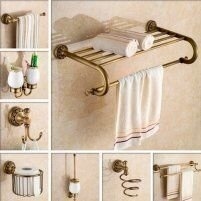Аксессуары для ванной бронзовые