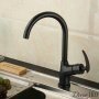 Черный смеситель для кухни FB-33