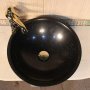 Раковина из гранита SS-189, черная - фото 2