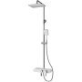 Душевая стойка хром с тропическим душем DRS700-01W