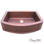 Медная мойка для кухни с фартуком KS-33258 - фото 2