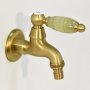 Кран для бани FKS-03KN с нефритовой ручкой, бронзовый