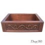 Медная мойка для кухни с фартуком KS-33229-4 - фото 4