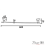 Одинарный держатель для полотенец OHT-01 - фото 4