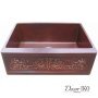 Медная мойка для кухни с фартуком KS-302210 - фото 2