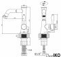 Смеситель для раковины CF-052 однорычажный, медный - фото 4