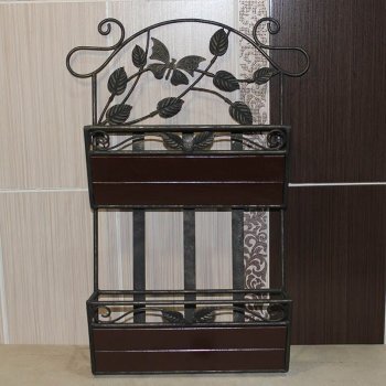 Кованая настенная газетница WME-01