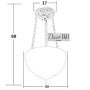 Потолочная люстра в стиле Тиффани CL-F205 - фото 4