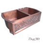 Двойная медная мойка для кухни CKD-362210
