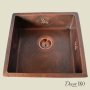 Медная мойка для кухни (квадратная) Koozee CW-36 - фото 4