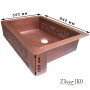 Медная мойка для кухни с фартуком KS-36258 - фото 3