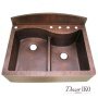Двойная медная мойка для кухни CKD-36268 - фото 3