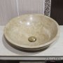Раковина накладная из травертина SS-149