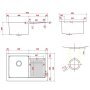 Медная мойка для кухни с сушкой DKS-332210 - фото 4