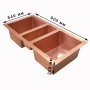 Тройная медная мойка для кухни KT-442310-6 - фото 3