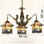 Потолочная люстра в стиле Тиффани CL-D080-3 - фото 5