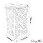 Корзина для белья в ванную комнату BBS-02 - фото 4