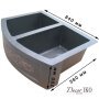 Двойная медная мойка для кухни KD-332510 - фото 3