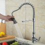 Смеситель для кухни с выдвижной лейкой PSF-09 хром - фото 4