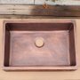 Медная мойка для кухни с фартуком KS-33229-4 - фото 3