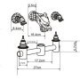 Встраиваемый смеситель для раковины дракон GF-204 - фото 2