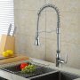 Смеситель для кухни с выдвижной лейкой PSF-09 хром - фото 2