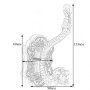 Крючок для ванной комнаты WH-22 - фото 3