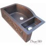 Двойная медная мойка для кухни KD-36229-1 - фото 2
