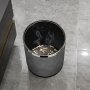Кожаное ведро для мусора LBS-29, серое - фото 2
