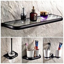 Alluring Black аксессуары для ванной комнаты