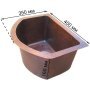 Медная мойка для кухни CW-56 - фото 4