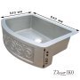 Медная мойка для кухни с фартуком KS-33259 - фото 2