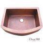 Медная мойка для кухни с фартуком KS-332510-1 - фото 2
