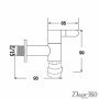 Кран для бани хром FKS-222 - фото 4