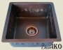 Медная мойка для кухни (квадратная) Koozee CW-28 - фото 6
