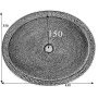 Раковина встраиваемая SC-100 из меди - фото 3