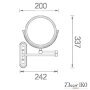 Зеркало с увеличением для макияжа MME-20 - фото 4