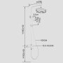 Белая душевая стойка WD-852 - фото 2