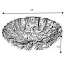 Круглая раковина из стекла RGS-090 - фото 4