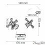 Смеситель для раковины WF-04 двухвентильный, белый - фото 4