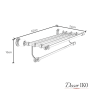 Держатель для полотенец с полкой BSA-01 - фото 4