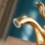 Золотой смеситель для раковин GF-48 - фото 4