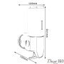 Дозатор для жидкого мыла настенный DIS-0012 - фото 2