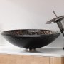 Круглая раковина из стекла RGS-208 - фото 3