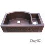Двойная медная мойка для кухни KD-36229 - фото 2