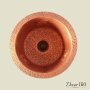 Медная кухонная мойка (круглая) Koozee CW-19 - фото 4