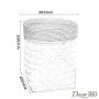 Корзина для белья в ванную комнату BBS-19 - фото 4