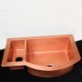 Двойная медная мойка для кухни KD-33229 - фото 4