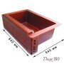 Медная мойка для кухни с фартуком KS-332210 - фото 3