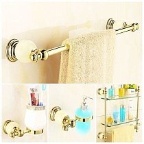 Marble White аксессуары для ванной комнаты